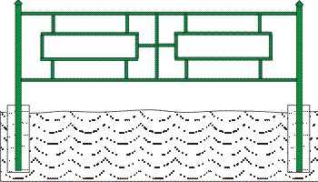 установка ограждения