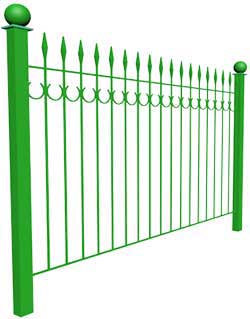 Ковано сварной забор КСЗ-01