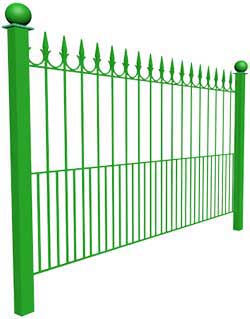 Ковано сварной забор 03