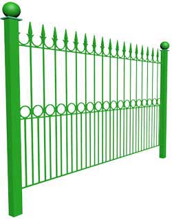 Ковано сварной забор КСЗ-04