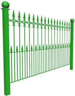 Ковано сварной забор КСЗ-08