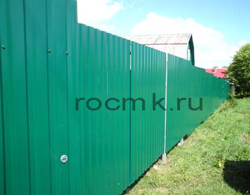 Заборы из профнастила