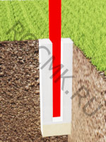 Монтаж с бетонировкой