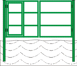 Распашные ворота со встроенной калиткой