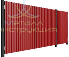 Распашные ворота и калитка