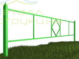 Металлическое газонное ограждение ГО1