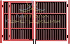 Ворота со встроенной калиткой
