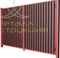 Ворота с профнастилом в раме