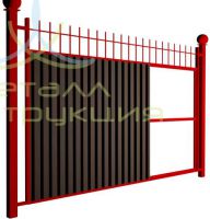 Комбинированный забор из профлиста КЗ-01