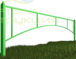 Сварное газонное ограждение ГО9
