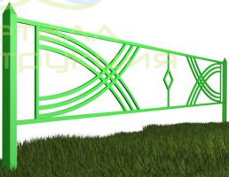 Декоративное газонное ограждение