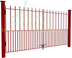 Сварные ворота для дачи СВ-03