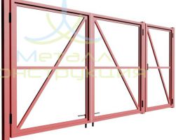 Каркас ворот и калитки под вертикальную обшивку