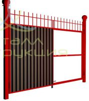 Распашные комбинированные ворота